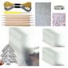 Набор для творчества из фольги Инструменты для тиснения с листами алюминиевой фольги Рулоны проволоки Наклейки Фольга