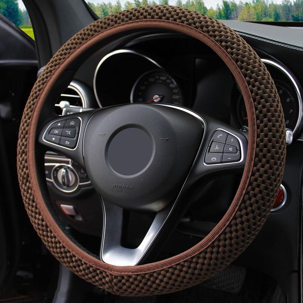 High Quality Anti-slip Wheel Protector Car Steering Wheel Cover 1x New