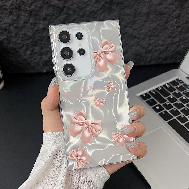 Тонкий чехол TPU с мягким краем и цветочным узором для Samsung S25 Ultra S24 FE S23 A56 A36 A16 A55, сверкающий перьями, ударопрочный, блестящий, жесткий чехол для задней панели из ПК