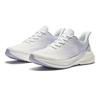 Anta Comfortable Simple Shock Absorbing Non-Slip Low-Top Running Shoes Women Sneakers White Gray Purple 122425540-5