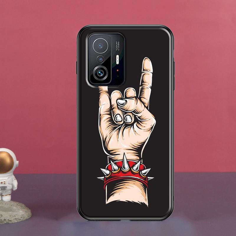 Rock and Roll Skull For POCO X5 X3 F5 Pro X4 F4 GT M5s C40 F3 Case For Xiaomi 13 Lite 12 11T 12T Pro 12X Cover