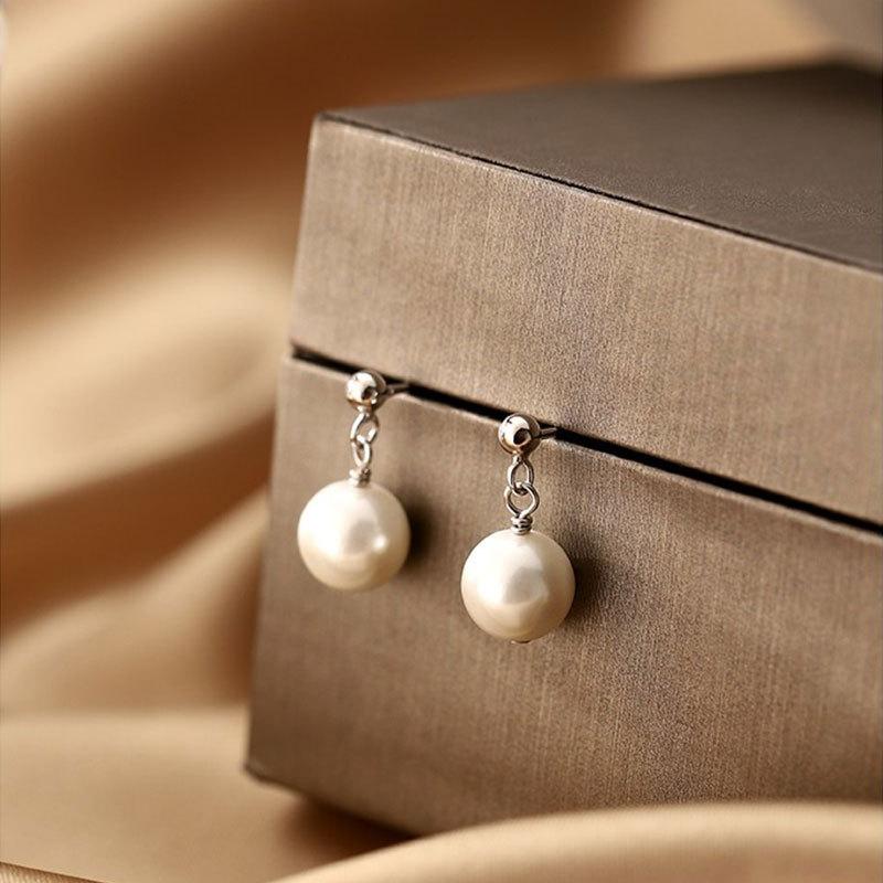 Pearl Earrings for Women's New Style Earrings for Niche High-end Earrings Summer Earrings Retro