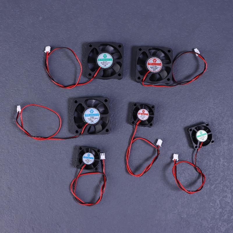 1 шт. Радиатор-охладитель для 3D-принтера, Hotend J-Head, Микроохлаждающий вентилятор 3010 4010 5010, Совместим с 12V 5V 24V, 2-контактный DC-охладитель