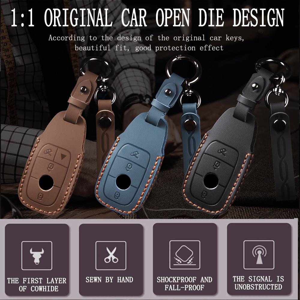 Interior Mouldings Car Remote Key Case Cover Shell Fob For Mercedes Benz A C E S G Class GLC CLE CLA GLB GLS W177 W205 W213 W222