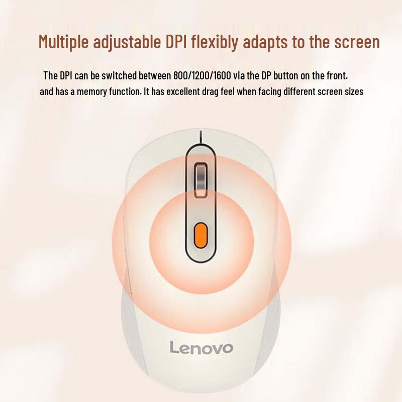 Lenovo Wireless Bluetooth Dual-Mode Rechargeable Mouse
