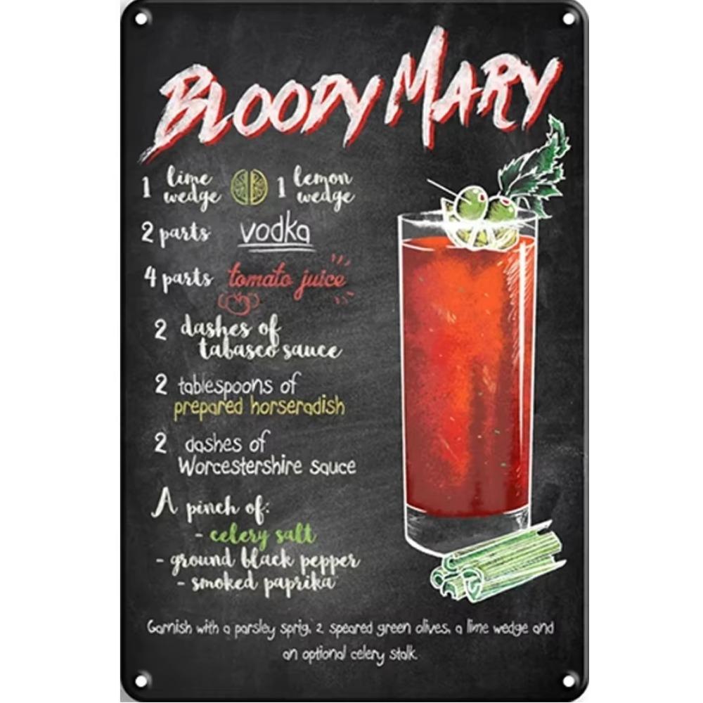 Vintage Cocktail Metal Martini Retro Signs Plaques Plate Poster Popular Bar Club Wall Decorative Room Stickers Decor