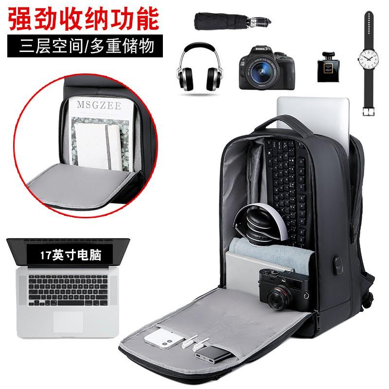 Water-Resistant Oxford Backpack With Padded Back Support 16-inch Laptop Business Travel Bag Men Women
