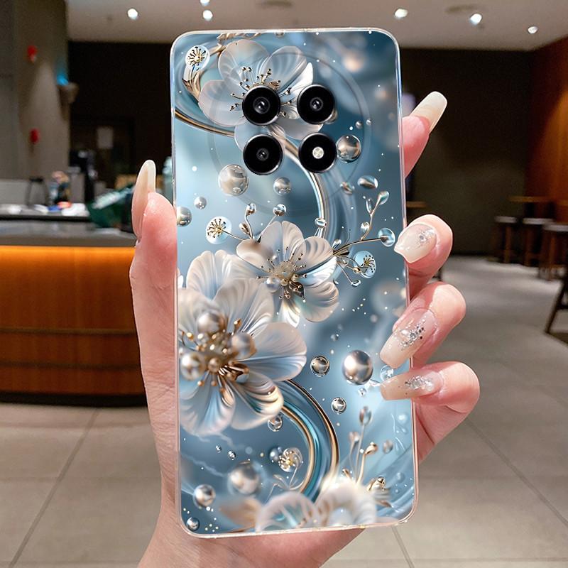Cover For Realme 13 Pro+ 5G Casing Luxury Fashion Butterfly Flower Clear Soft TPU Silicon Phone Case For Realme 13 Pro Plus Case