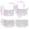 Garden Sofa Set 5 pcs Black Poly Rattan