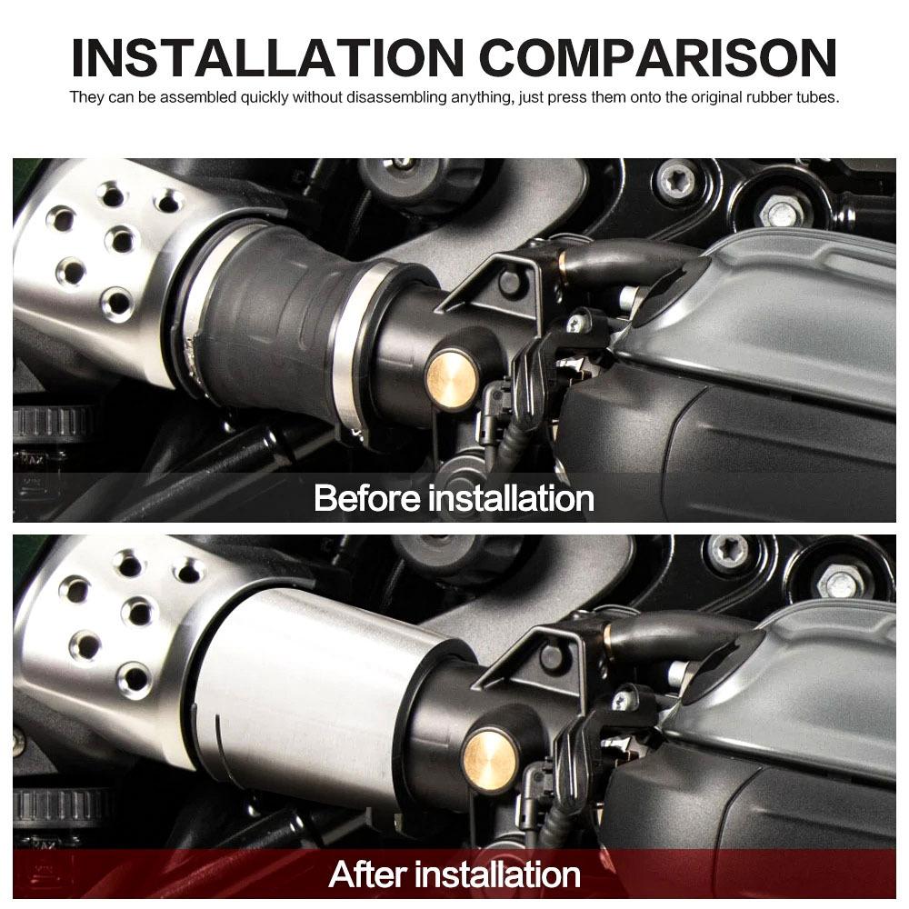 Motorcycle Stainless Steel Air Intake Covers Fairing Decoration Guard For BMW R 12 NineT Nine T R12 2024 2025