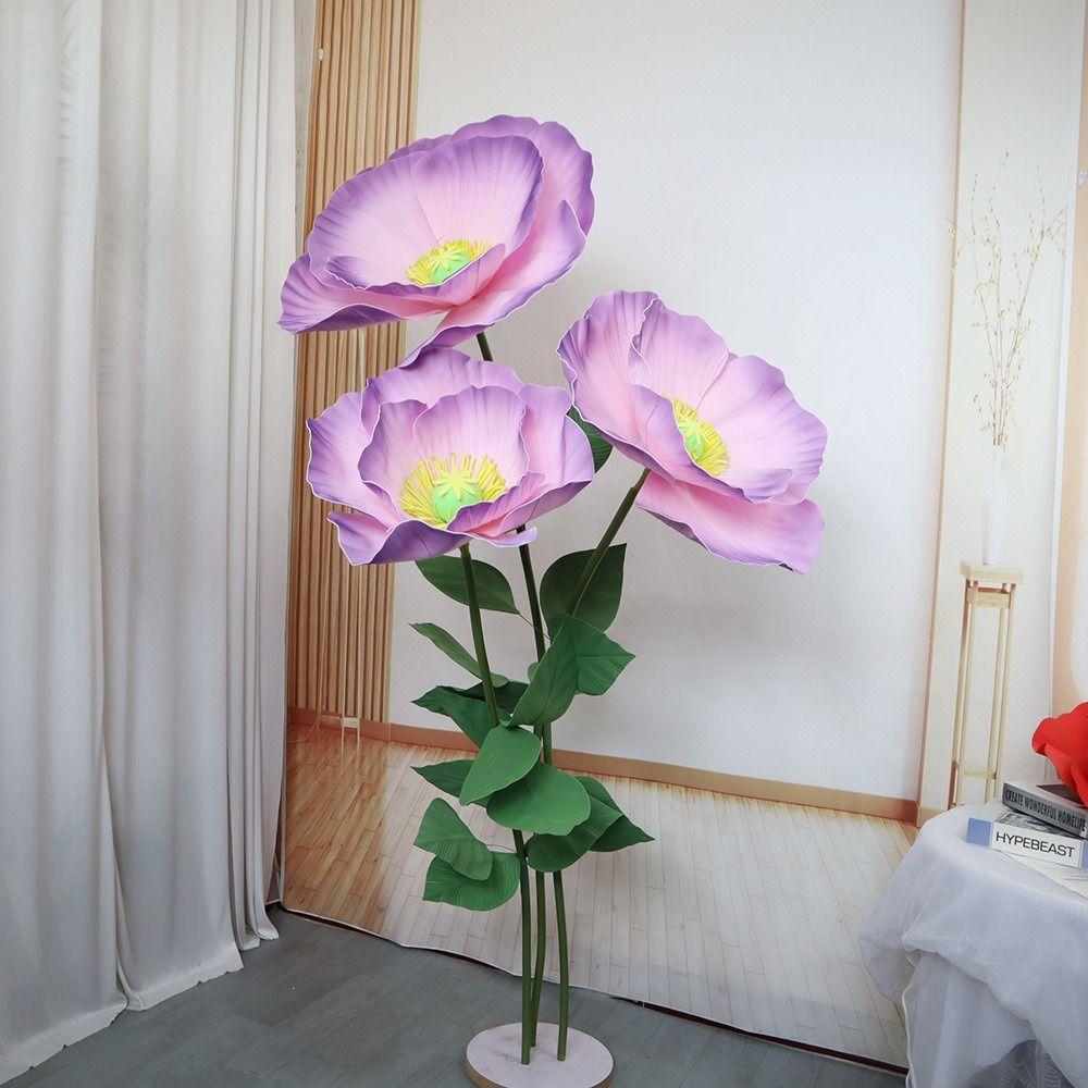 Реквизит для фотографий, имитирующий гигантский цветок, уличный полиэтилен, искусственная голова цветка, новый большой искусственный цветок