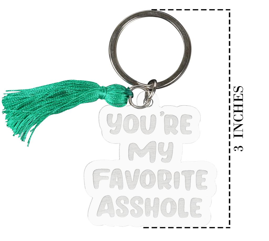 Inkdotpot Смешной брелок Ты мой любимый Акриловый брелок с гравировкой Смешной Взрослый Смешной Новинка