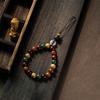 Bag Hanging Wooden Beaded Pendant Charm Beads Lanyard Creative Car Key Ring  Key Decor