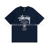 Unisex Short Sleeve T Shirt Classic World Tour Print Casual Loose Fit Tee