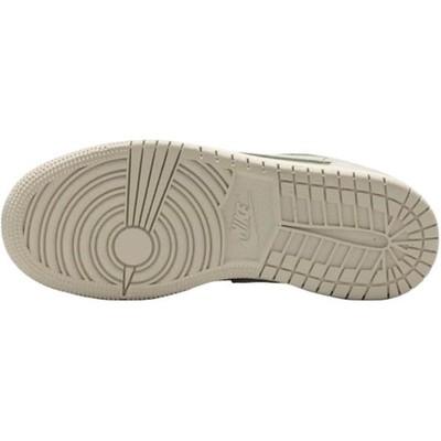 Jordan Детские баскетбольные кроссовки Air Jordan 1 Low Серые Зеленые Унисекс