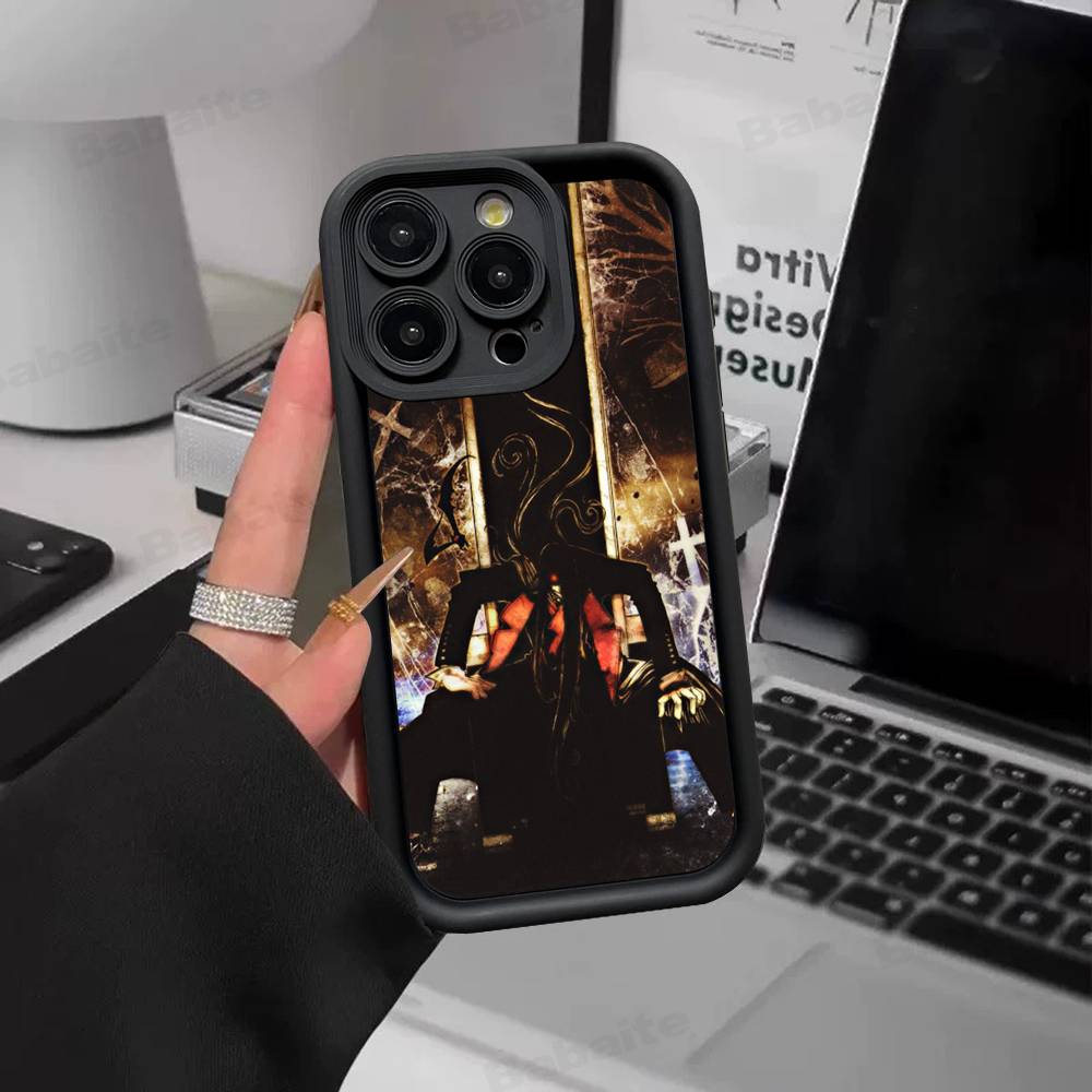 Хоррор Аниме Hellsing Для IPhone 17 15 13 12 11 14 Pro Max X XR XS 16 Plus Ударопрочная Конфетная Задняя Крышка