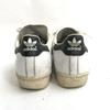 adidas Суперзвезда золотой язык кожаные кроссовки 7 25 белый(ИСПОЛЬЗОВАЛ)