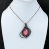 Thulite Pendant Copper Wire Wrapped Pendant Amazing Copper Jewelry Thulite Gemstone Jewelry Handmade Pendant Wire Wrap Jewelry Gift For Her
