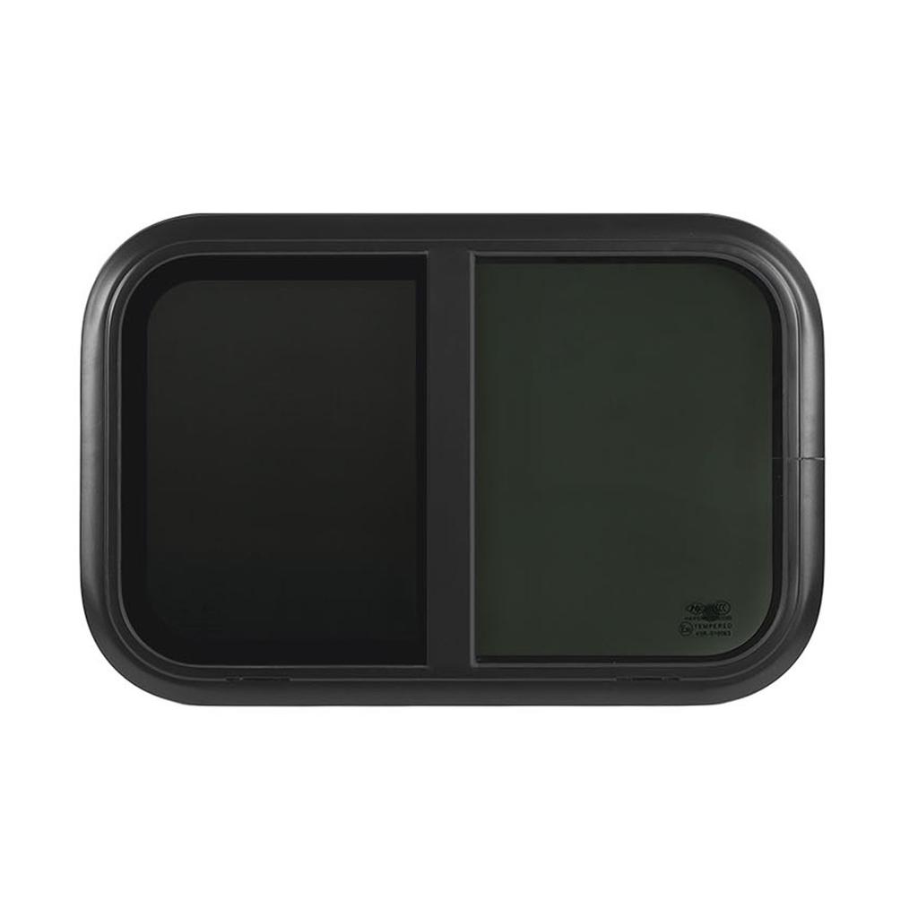 RV Push Pull Window with Insect Net Horizontal Round Corner Waterproof Window for Caravan Camper Trailer For 26‑31mm