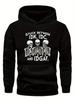 Plus Size Skeleton Graphic Hoodie - "Stuck Between Idk and Idgaaf" Distressed Text