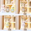 Adorable Plush Reading Duck Rabbit Doll Keychain Soft Pp Cotton Cute Animal Figurine