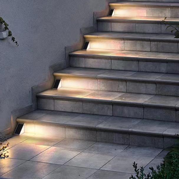 Outdoor Solar Step Light Patio Lighting Garden Arrangement Balcony Fence Railing Decorative Light Stair Tread Light
