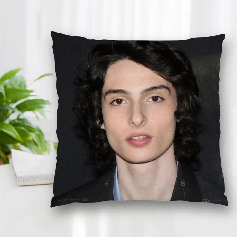 Hot Sale Custom Finn Wolfhard Square Pillowcase Zipper Pillowcase Living Room Bedroom Multi-Size 35x35cm 45x45cm
