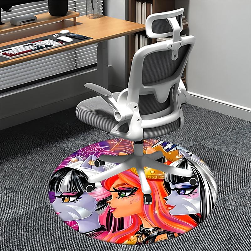 Princess Crown,Fantasy Characters Chair mat Round Rug Office carpet,Non slip, Suitable for Living Rooms, Bedrooms Decor1205003a