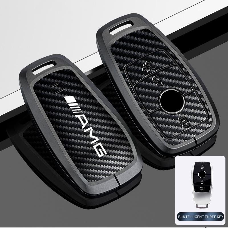 AABCV1 Car Key Case Cover Accessories For Mercedes Benz A C E S G Class GLC CLE CLA GLB GLS W177 W205 X167 AMG W223 W206 C260 C300 S400