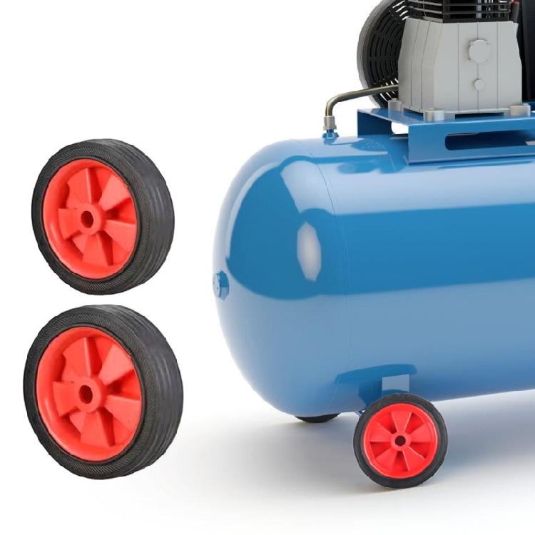 Quiet Rolling Vibration Resistant Replacement Wheel Suitable For Air Compressors Heavy Duty Plastic Casters 5inch/6inch