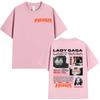 Lady Gaga Mayhem Tour Album 2025 Graphic T Shirts Unisex Women Vintage High Quality Clothing T-shirt Hip Hop Oversized Cotton Tees