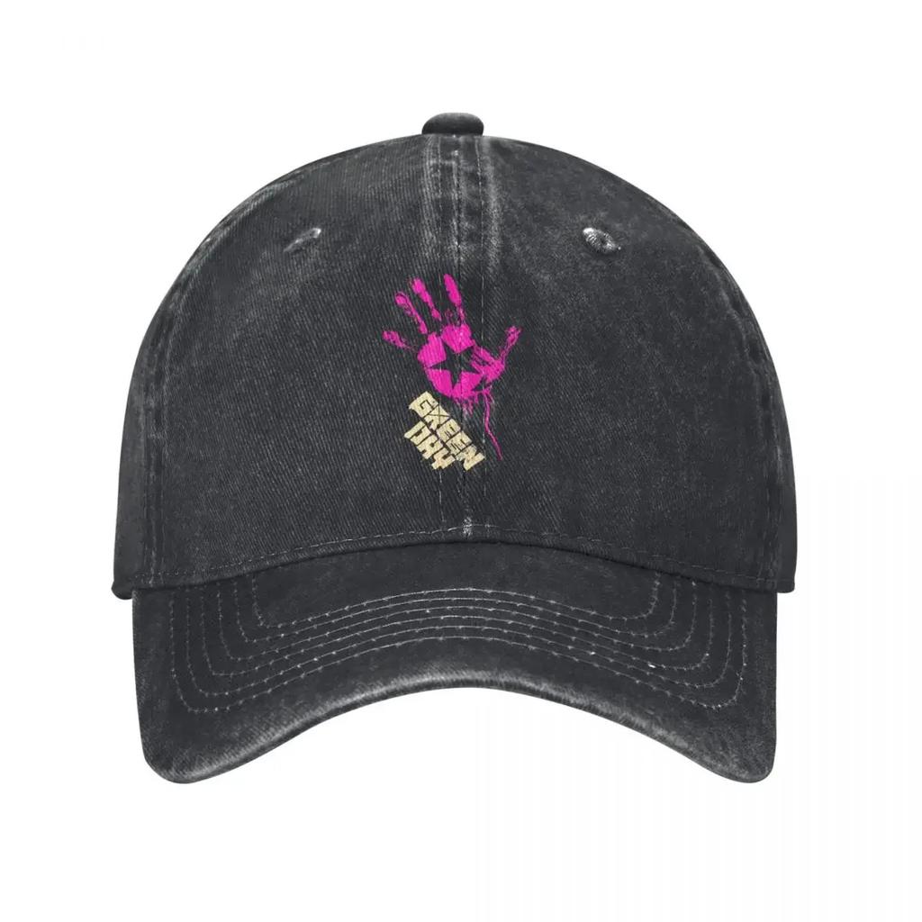 Green Days Star Hand Baseball Caps Casual Distressed Denim Washed Dookie Scene Saviors Headwear Unisex Women Outdoor Adjustable Hat