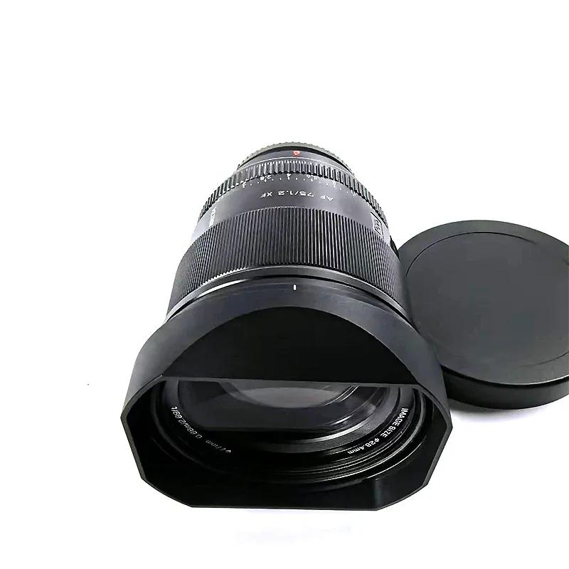 Bayonet Metal Square Lens Hood With Free Cap for Viltrox 56mm F1.2 Pro Z/X/E Mount