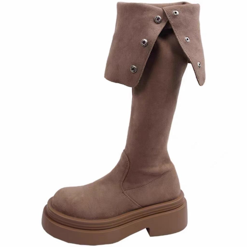 Ботинки Пустоши женские осенне-зимние новые увеличивающие рост рыцарские ботинки легкие и универсальные модные маленькие высокие ботинки