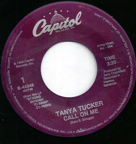7-дюймовая пластинка TANYA TUCKER Call On Me B44348 Capitol Records 1988 США Кантри/Фолк Б/у