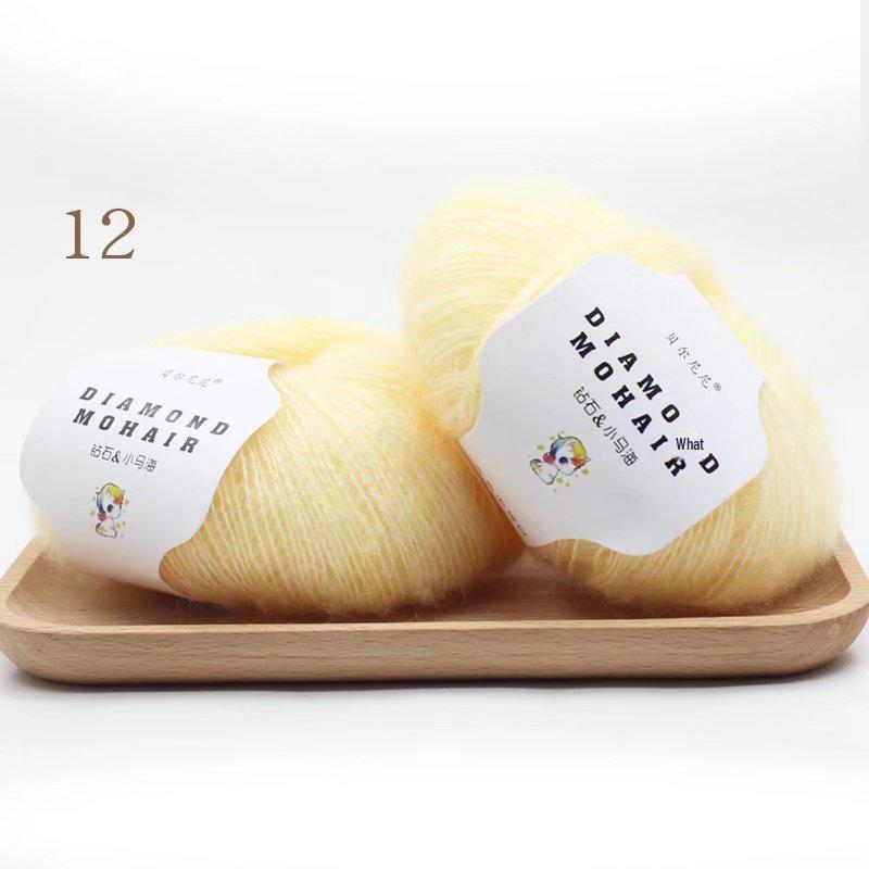 Пряжа Diamond Mohair Fine: Идеально подходит для шарфов, свитеров и вязаных изделий ручной работы.