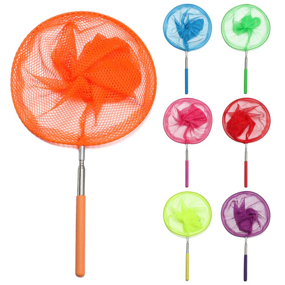 Children's Lightweight Extendable Kids Fishing Net Insect Catch Mesh Telescopic Butterfly Net