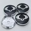 4pcs Ssangyong Logo Emblem Badge Car Wheel Center Caps O.D 60MM I.D 56MM Wheels Hub Cap Rim Hubcaps Dust Cover Car Accessories WW21