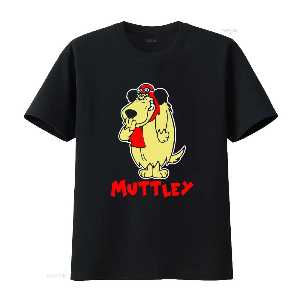 Muttley T shirt vintage Washed Breathable Unisex designer clothes Comfortable streetwear Stylish Stretched graphic Soft