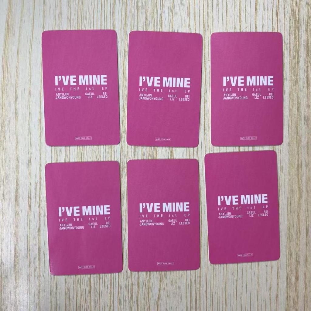 [USED] IVE I'VE MINE Osaka Makuhari venue limited bonus trading cards 6 pieces