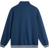 Li Ning Sports Lifestyle Series Solid Color Stand Collar Comfortable Breathable Versatile Loose Sweatshirt Men Sweatshirt Deep-Navy AWDU649-3