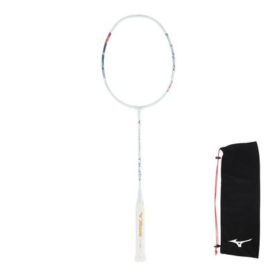 Mizuno Altius 01 FEEL Бадминтон 73JTB20162 x и Ракетка, (Белый Красный, 3U5, Мужской Женский)