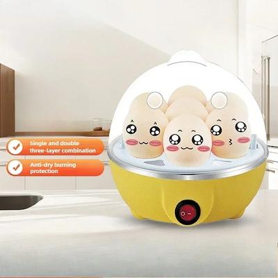 Яйцеварка Автоматическое отключение питания Главная 7 яиц Многофункциональная паровая яичная заварная машина для приготовления вареных яиц Завтрак
