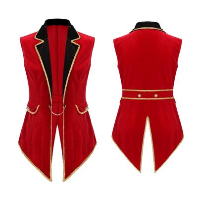 Женский готический корсет в стиле стимпанк, костюм на Хэллоуин, пальто, викторианский фрак, куртка