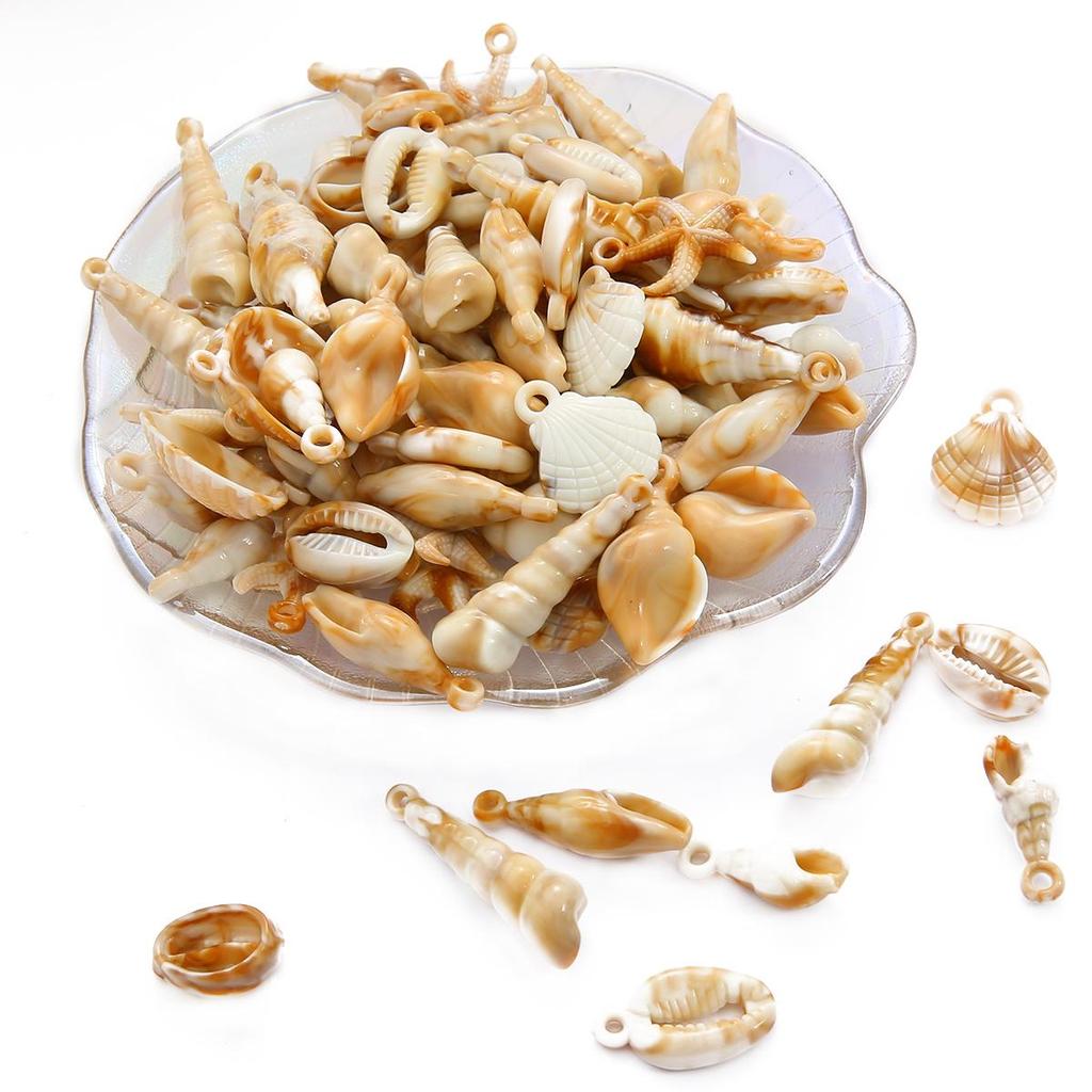 30 г/пакет акриловая оболочка серии подвески аксессуары для изготовления ювелирных изделий DIY серьги браслет ожерелье