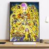 Saint Seiya Whitepaper Painting Calligraphy HD Canvas Poster living room bedroom bar aesthetic decoration