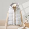 Vest vest women's loose cotton-padded clothes feel hooded winter new large size women's coat cotton vest puffs