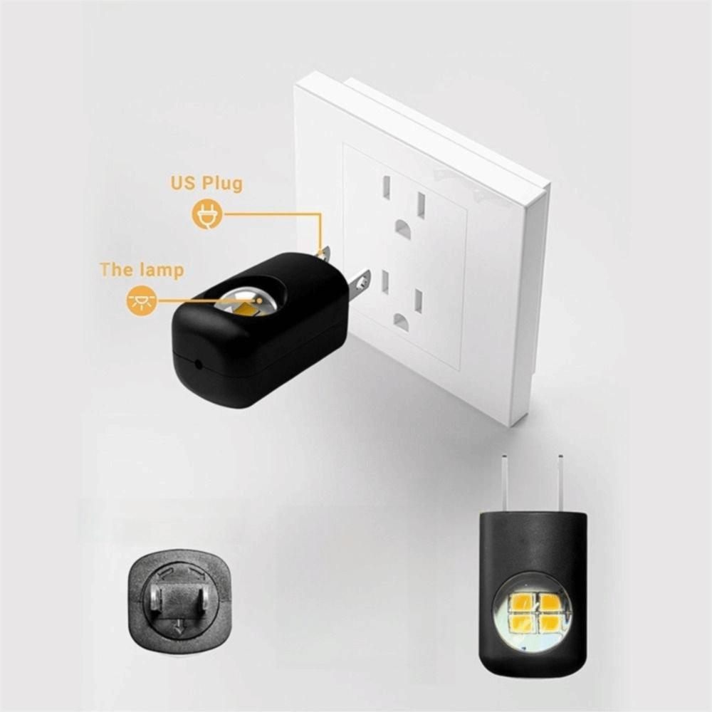 Dusk To Dawn Wall Night Lamp Plug In Design Night Light Plug LED Room Lamp Bathroom Lighting