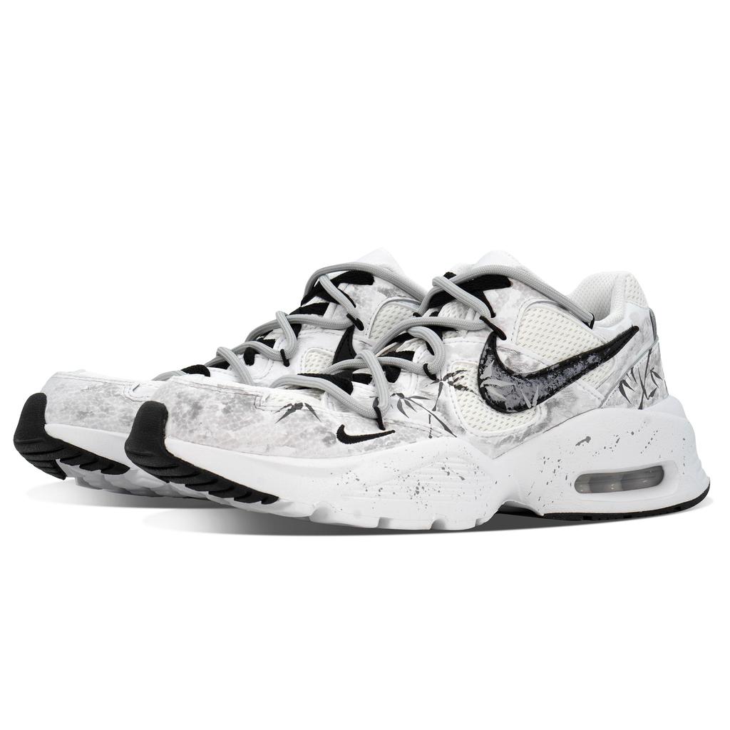 Nike Air Max Fusion Сетчатые Низкие Повседневные Городские Для Езды на Работу Беговые Кроссовки Мужские Черный Белый Серый CJ1670-102(Team84-S-BOX)