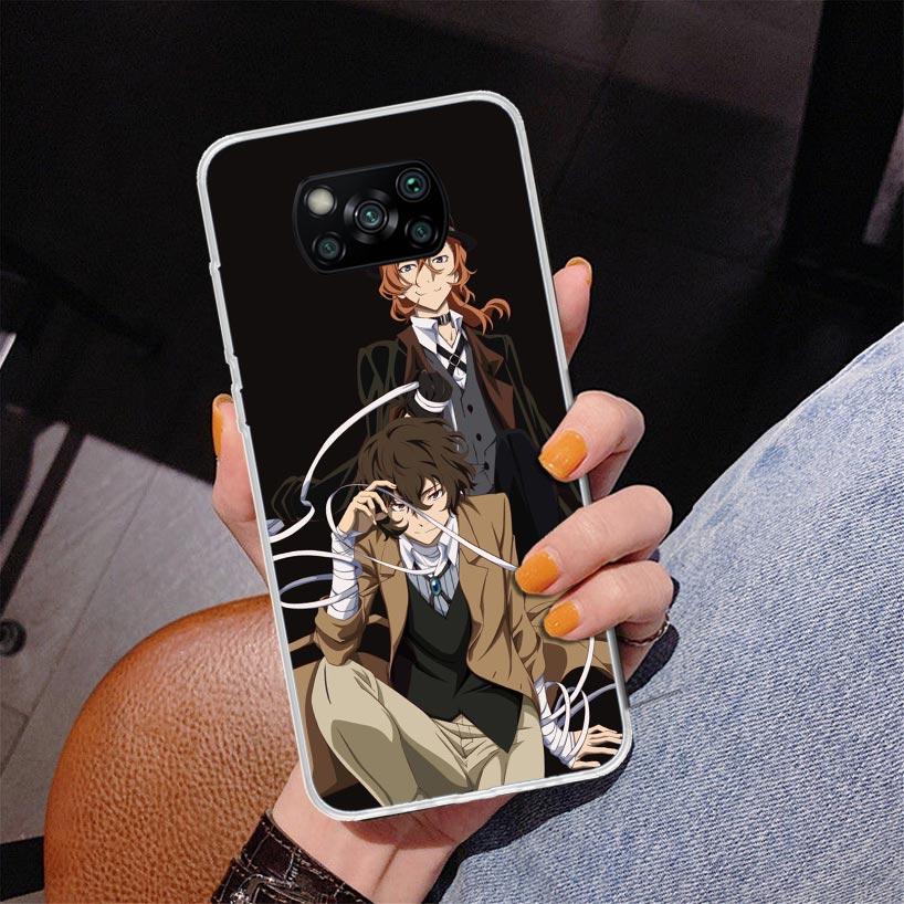 Чехол для телефона Bungo Stray Dogs Double Black для Xiaomi Poco X5 X6 X7 Pro X4 Gt F7 Ultra M8 M7 Redmi 15C 15 13C 13 12C 12 Уникальный Чехол
